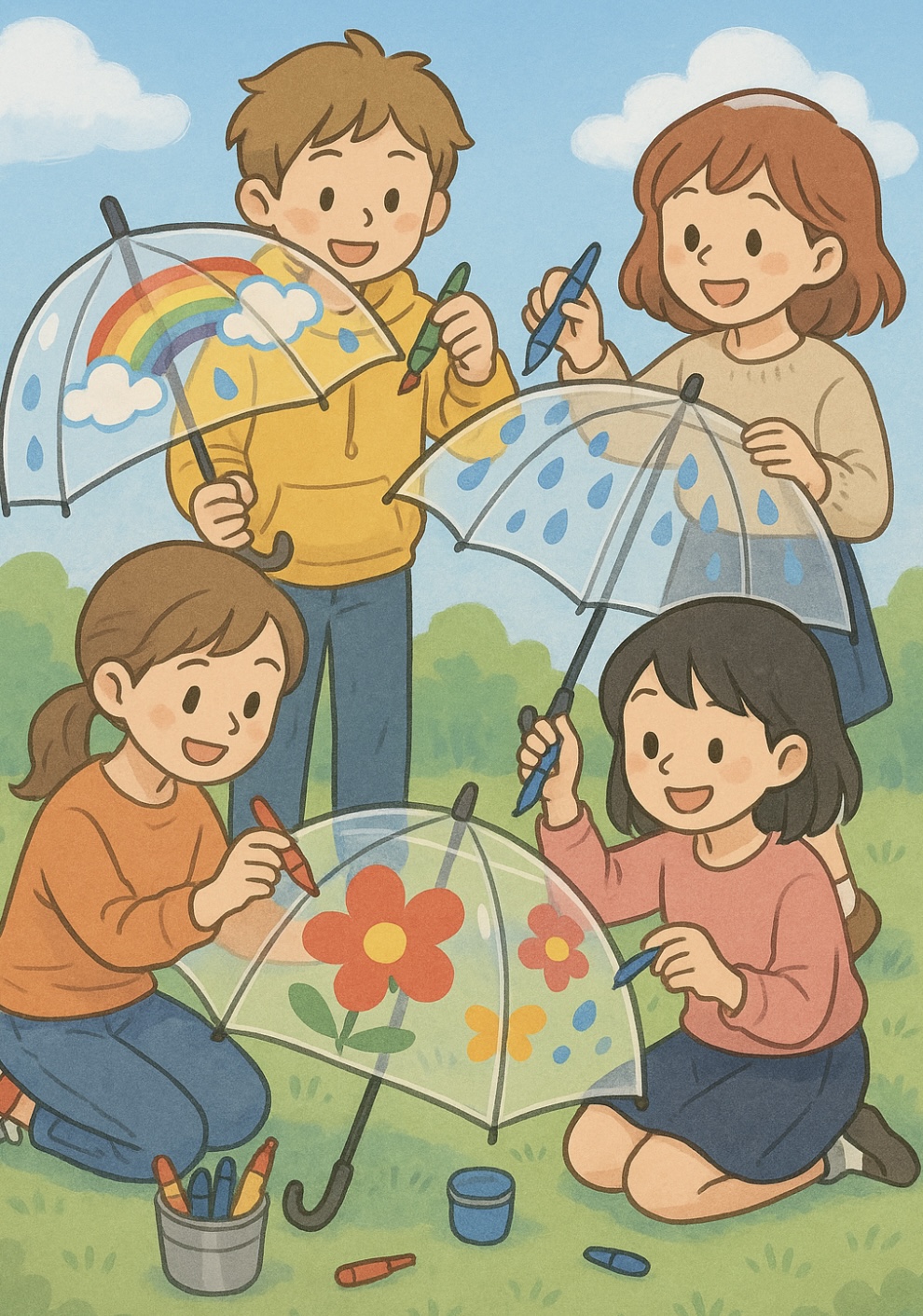 Read more about the article 梅雨を楽しもう🌧オリジナル傘作り☔️✧*｡